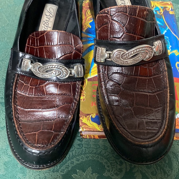Vintage Brighton women’s Italian leather loafers S- 8 1/5 - Picture 3 of 10
